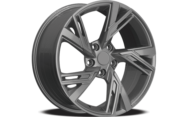 Set of four (4) YKW AR12 rims - 18x8 inch Gloss Gunmetal alloy wheels for 2015 - Present Mercedes-Benz C-Class