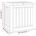 thumbnail image 4 of vidaXL Garden Storage Box Black 55.5x43x53 cm Polypropylene, 4 of 5
