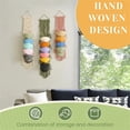 thumbnail image 4 of Classic Kitchen Accessories, Macrame Cap Holder Boho Hats Organizer for Baseball Caps Hand Woven Hats Display Organizer Over Door Hat Rack for Wall Home Hanging Decoration, 4 of 9
