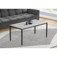 thumbnail image 3 of Monarch Specialties Coffee Table, Accent, Cocktail, Rectangular, Living Room, 40"l, Metal, Laminate, Grey, Black, Contemporary, Modern, 3 of 4