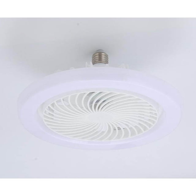 E27 Ceiling Fan With Lights Enclosed Low Fan Light Ceiling Light With Fan Hidden Fan Delier Gimbal Lamp Three Color Dimming