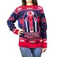 thumbnail image 1 of Marvel Womens Black Captain Marvel Christmas Jumper (Small), 1 of 5