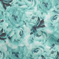 thumbnail image 1 of oneOone Polyester Spandex Dusty Teal Green Fabric Floral Craft Projects Decor Fabric Printed By The Yard 56 Inch Wide, 1 of 4