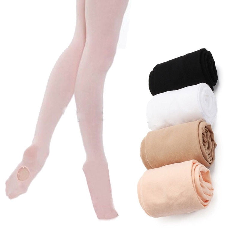 Convertible Tights Dance Stocking Socks Ballet Pantyhose for Kids & Adults-S M L