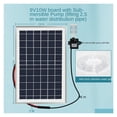 thumbnail image 2 of Solar Water Pump 12V Hydroponics Filter Aeration Fish Tank Rockery Water Pumping Submersible Pump Pond Fountain Outdoor ,Multi-Install Methods, 2 of 6