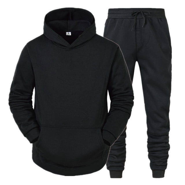 Kcodviy Men Autumn and Winter Big Mens Suits Set Leisure Solid Color Colorful Mens Dress Suits Zipper Sweater Pants Sports Haptic Suits Suit