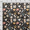 thumbnail image 3 of oneOone Rayon Dark Gray Fabric Tool Sewing Craft Projects Fabric Prints By Yard 56 Inch Wide, 3 of 4