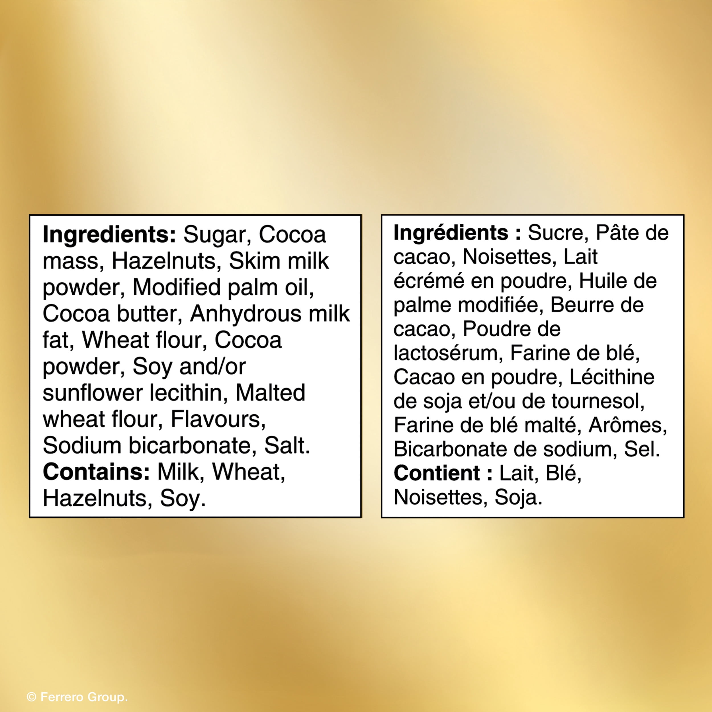 FERRERO ROCHER, 10 Emballés Individuellement, Carrés de Chocolat Noir aux Noisettes de Qualité Supérieure