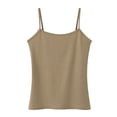 thumbnail image 4 of Timegard Womens Tank Top Scoop Neck Spaghetti Strap Solid Color Casual Slim Fitting Camis Tee Shirts, 4 of 8
