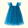 thumbnail image 4 of Yuyuzo Robe Superposée pour Bébés Filles Tulle Robes d'Anniversaire Tout-Petits à Volants Manches Courtes Robes de Princesse, 4 of 6