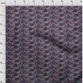 thumbnail image 3 of oneOone Polyester Lycra Fabric Leaves & Floral Block Print Fabric By The Yard 56 Inch Wide, 3 of 5