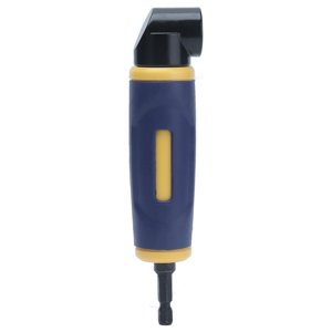 Adaptateur de perceuse à angle droit, angle droit Fores Driver Powerful Magnet Sans fil jaune bleu pour outil de travail du bois