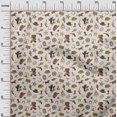thumbnail image 3 of oneOone Polyester Spandex Brown Fabric Cowboy Sewing Craft Projects Fabric Prints By Yard 56 Inch Wide-aC, 3 of 5