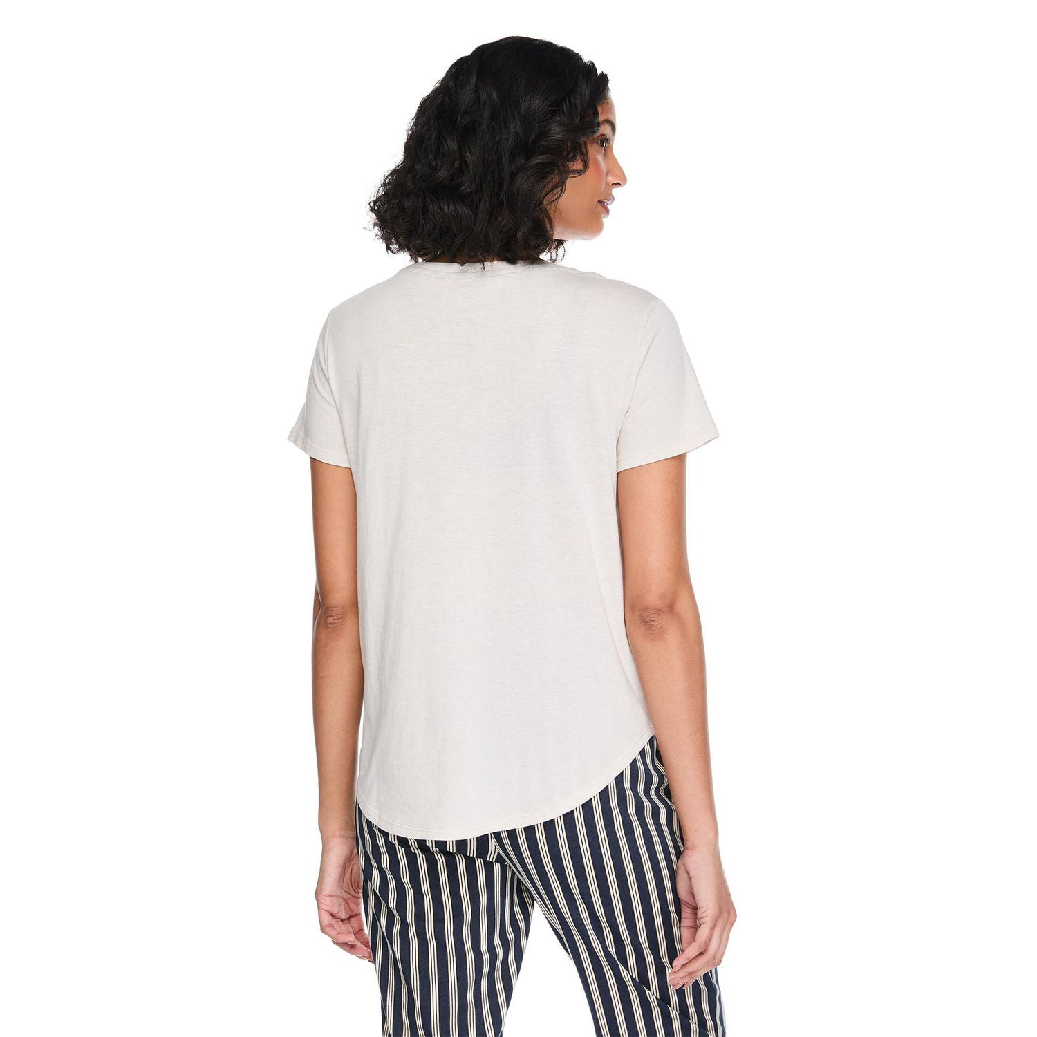 T-shirt de nuit avec encolure dégagée George pour femmes