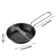 thumbnail image 2 of Backpacking Pan Nonstick Frying Skillet Camping Cookware With Foldable Handle For Outdoor Travel Hiking Picnic Dorm Kitchen Oven Stoves Home Cooking, 2 of 3