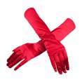 thumbnail image 2 of RXIRUCGD Long Opera Party Satin Gloves Stretchy Adult Size Elbow Length, 2 of 2