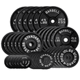 thumbnail image 1 of HAJEX Standard Cast Iron Round Weight Plates Set 1 inch - 735LB Set - (2.5LB, 5LB, 10LB, 25LB, 35, & 45LB), 1 of 1