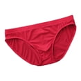 thumbnail image 1 of EOYWHK Men Cooling Silk Brief Low Rise Stretch Nylon Underwear Breathable Seamless Swim Trunks ,M-3XL, 1 of 2
