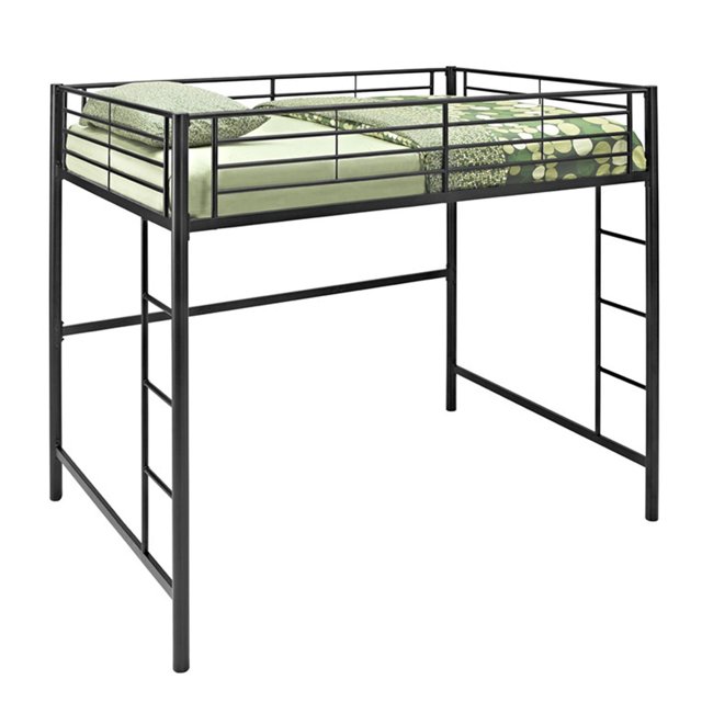 Manor Park Modern Metal Full Size Loft Bed - Multiple Finishes