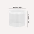 thumbnail image 3 of Yhmxh Bathroom Organizers and Storage,Round Plastic Box Transparent Round Box Organizer Air Puff Box Cotton Swab Toothpick Tool Box Coffee Cup Small Round Bucket Plastic Storage Box, 3 of 6