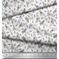 thumbnail image 2 of Soimoi Cotton Cambric Fabric Notes,Piano & Guitar Musical Instrument Print Sewing Fabric Yard 56 Inch Wide, 2 of 3