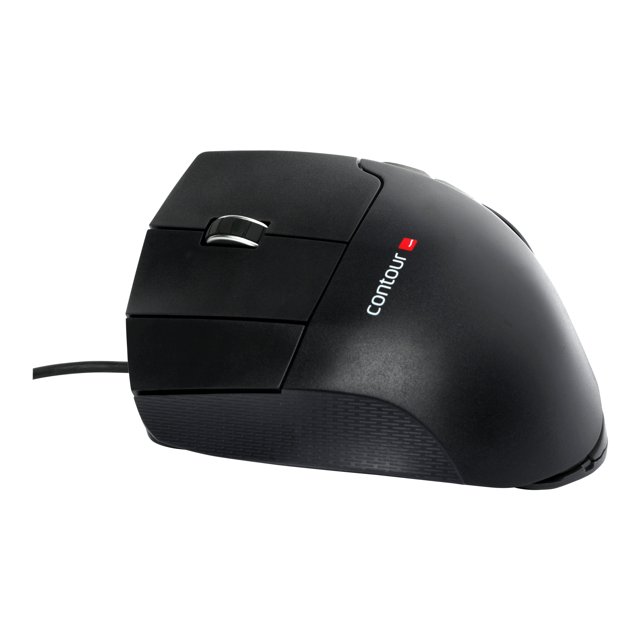 Contour Unimouse - Mouse - ergonomic - left-handed - infrared - 7 buttons - wired - USB - slate