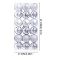 thumbnail image 3 of Agiferg 36PCS Christmas Xmas Tree Ball Bauble Hanging Home Party Ornament Decor 6CM, 3 of 7