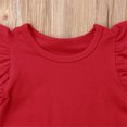 thumbnail image 4 of EYIIYE Baby Girl Ruffle Sleeve T-Shirt Top Basic Tee Summer Outfit, 4 of 5