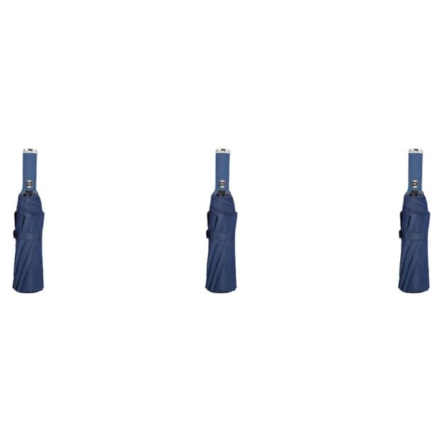 Maytalsory Folding Umbrella Reflective Stripe Umbrellas Waterproof Sunshade for LED/Dark Blue 3Set