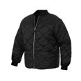 thumbnail image 4 of Rothco Diamond Nylon Quilted Flight Jacket - Black, Medium, 4 of 5