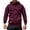 Red1, variant on LUOGENLI Hoodies for Men Carhartt Dark Blue Heavyweight Solid Color Hoodie for Fall and Winter Casual Pocket Sweatshirt for Youth Comfortable and Stylish Outdoor Wear Red3 Size XXXXXL