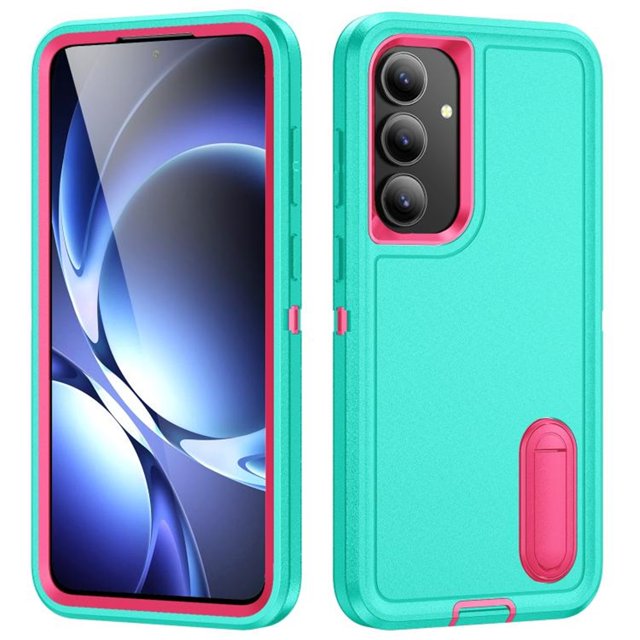 for Samsung Galaxy S25 FE 5G Case, Samsung S25 FE 5G Phone Case with Built in Kickstand, Shockproof/Dustproof/Drop Proof Heavy Duty Military-Grade Rugged Protective Cover for Samsung Galaxy S25 FE 5G