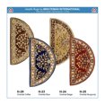 thumbnail image 3 of Minuteman International Half Round Oriental Fireplace Hearth Rug, Coffee, 3 of 6