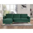thumbnail image 1 of Lifestyle Solutions Canapé Sectionnel Leland en Tissu Vert Rembourré, 1 of 7