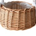 thumbnail image 2 of MYG Panier de Rangement en Rotin Frais Pique-Nique Cadeaux pour Demoiselle d'Honneur Pot de Fleurs en Osier, 2 of 9