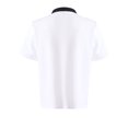 thumbnail image 4 of TiaoBug Unisex Mens Womens Chef Coat Long Sleeve Chef Jacket Restaurant Kitchen Cooking Uniform White XL, 4 of 7