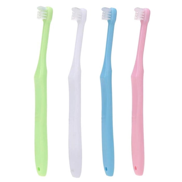 Wisdom Trim Tuft Toothbrush Small Pieces End Head Toothbrush 4 Soft Bathroom Products Bathroom Accessory Set Shower Caddy,Soap Dish,Toothbrush Holder,Towel Rack,Bath Mat,Toilet Brush,Bathroom Organiz