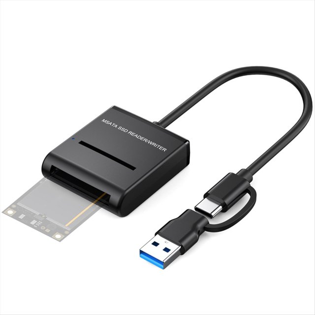 MSATA Easy Drive Cable Type C Mini USB3.1 External Hard Drive Enclosure 6Gbps High Speed Solid State Drive Cable,B