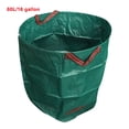 thumbnail image 4 of Becaristey 120L Large Capacity Garden Bag Reusable Leaf Sack Trash Can Foldable Garden Garbage Waste Collection Container Storage Bag 60L/16 gallon, 4 of 6