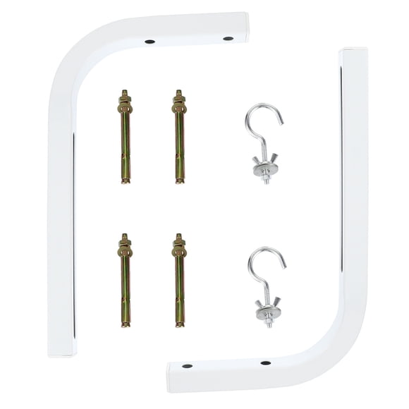 SHISUYAN 2pcs Projector Screen Hanger Adjustable Extension Wall Mount L Bracket