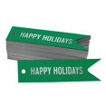 thumbnail image 1 of Inkdotpot Silver Foil Paper Hang Tags Happy Holiday Favor Tags 100 Pieces, 1 of 6