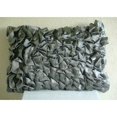 thumbnail image 2 of The HomeCentric Grey Lumbar Pillow Cover, Vintage Style Ruffles Shabby Chic Lumbar Pillow Cover, 12x16 inch (30x40 cm) Lumbar Pillow Cover, Rectangle Satin Lumbar Pillow Solid - Vintage Gray Ruffles, 2 of 4