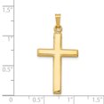 thumbnail image 2 of 14k Yellow Gold Hollow Cross Pendant, 2 of 2