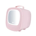 thumbnail image 4 of Tnarru Mini Refrigerator, 6L with Lighted Makeup Mirror, Mini Skincare Fridge, Compact Refrigerator for Food,Personal Refrigerator Pink Car Home Use, 4 of 8