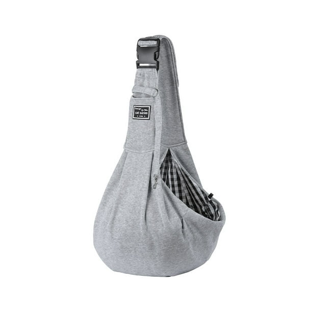 Hands-Free Pet Sling Carrier Bag Adjustable Buckle Single Shoulder Bag for Small Dog Cat