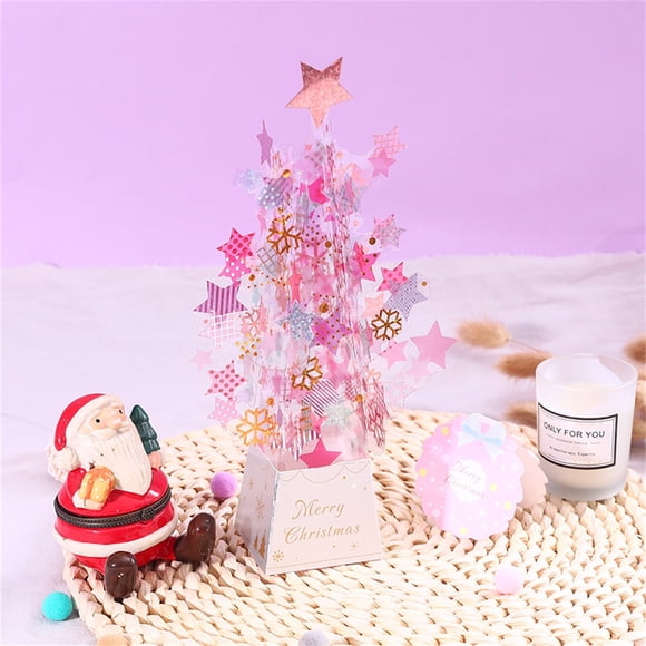 EGNMCR Christmas Decorations, Christmas Gifts Christmas Greeting Card Three-dimensional Gift Card Thank You Card Holiday cardS
