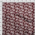thumbnail image 4 of oneOone Rayon Maroon Fabric Tropical Sewing Craft Projects Fabric Prints By Yard 56 Inch Wide, 4 of 5