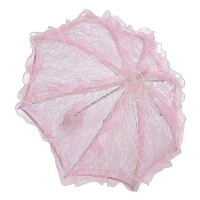 Elegant Lace Parasol Umbrella Hand Made, Romantic Wedding Bridal Photography Prop, Comfortable Grip, Versatile Applications