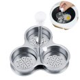 thumbnail image 1 of 3 Caves Egg Cooker Stainless Steel Egg Boiler Soft Boiled Egg Maker for Cooking Eggs Kitchen Gadget, 1 of 6