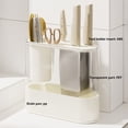 thumbnail image 4 of AYktou Home Organizers and Storage Slot Clear Knife Block Without Knives,Kitchen Knife Organizer Stand Knife Dock Rack For Kitchen Cutlery Storage Accessories for Party Indoors, 4 of 8